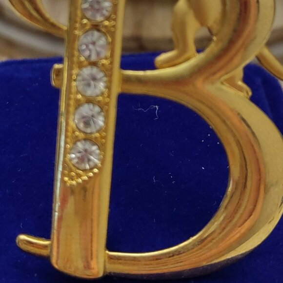 Adorable vintage Initial B cat pin by JJ - Picture 2 of 3